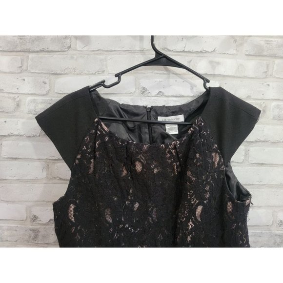 Liz Clairborne Size‎ 10 Dress Cap Sleeve Lace Front - Picture 3 of 10